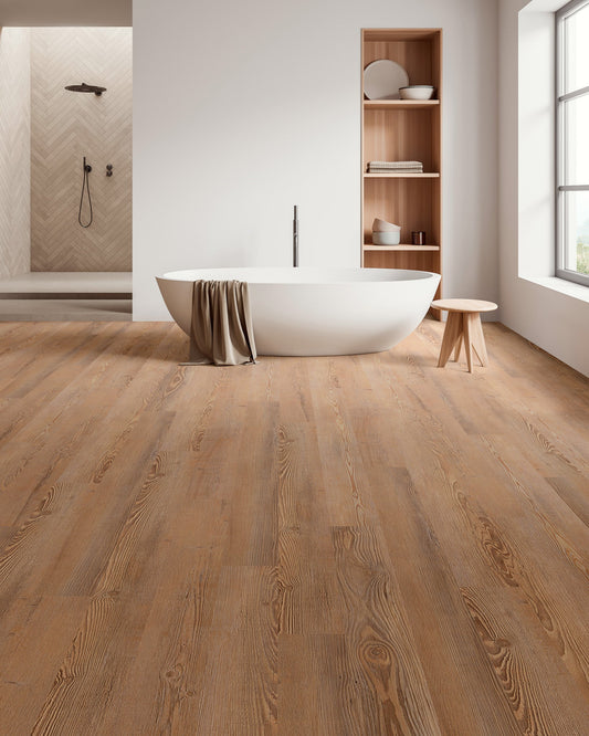 SAMPLE Titan Retro Plank American Heart Pine 5" - Direct Flooring