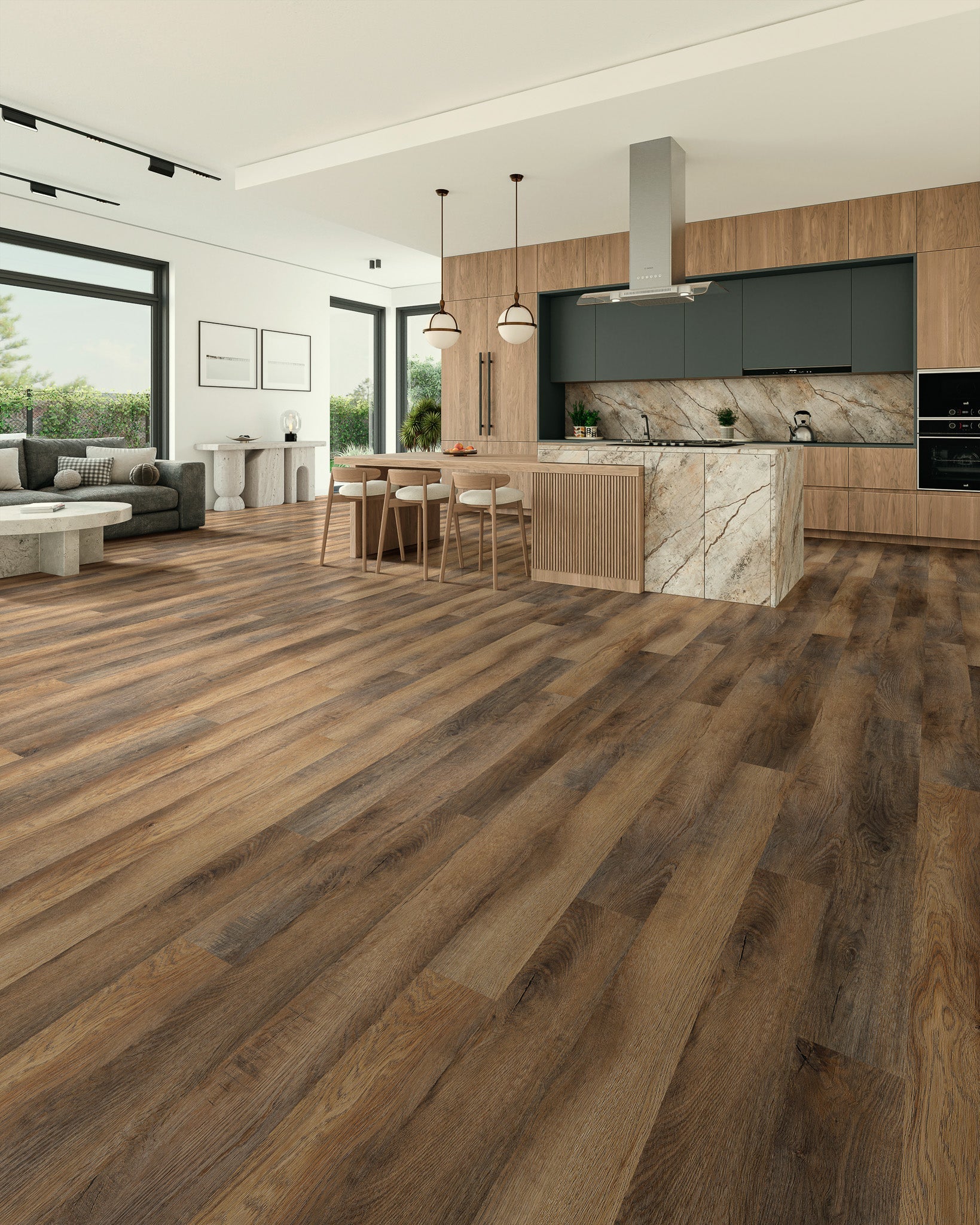 SAMPLE Titan Retro Plank Provincial Oak 5" - Direct Flooring